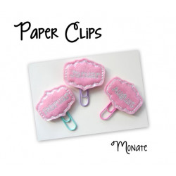 ITH - Felties Planer Clips Monate